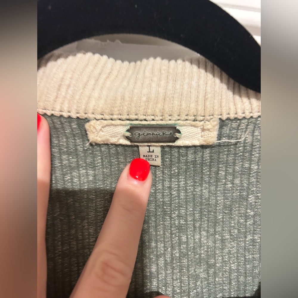 Gimmicks Pieced Corduroy Patchwork Jacket Shacket… - image 5